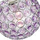 image 3 of Modern Round Globe Easy Fit Pendant Shade with Small Purple Acrylic Bead Jewels | Purple
