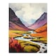 image 3 of Scotland Glencoe Valley Oil Majestic Home Decor Black Framed Wall Art Print A4