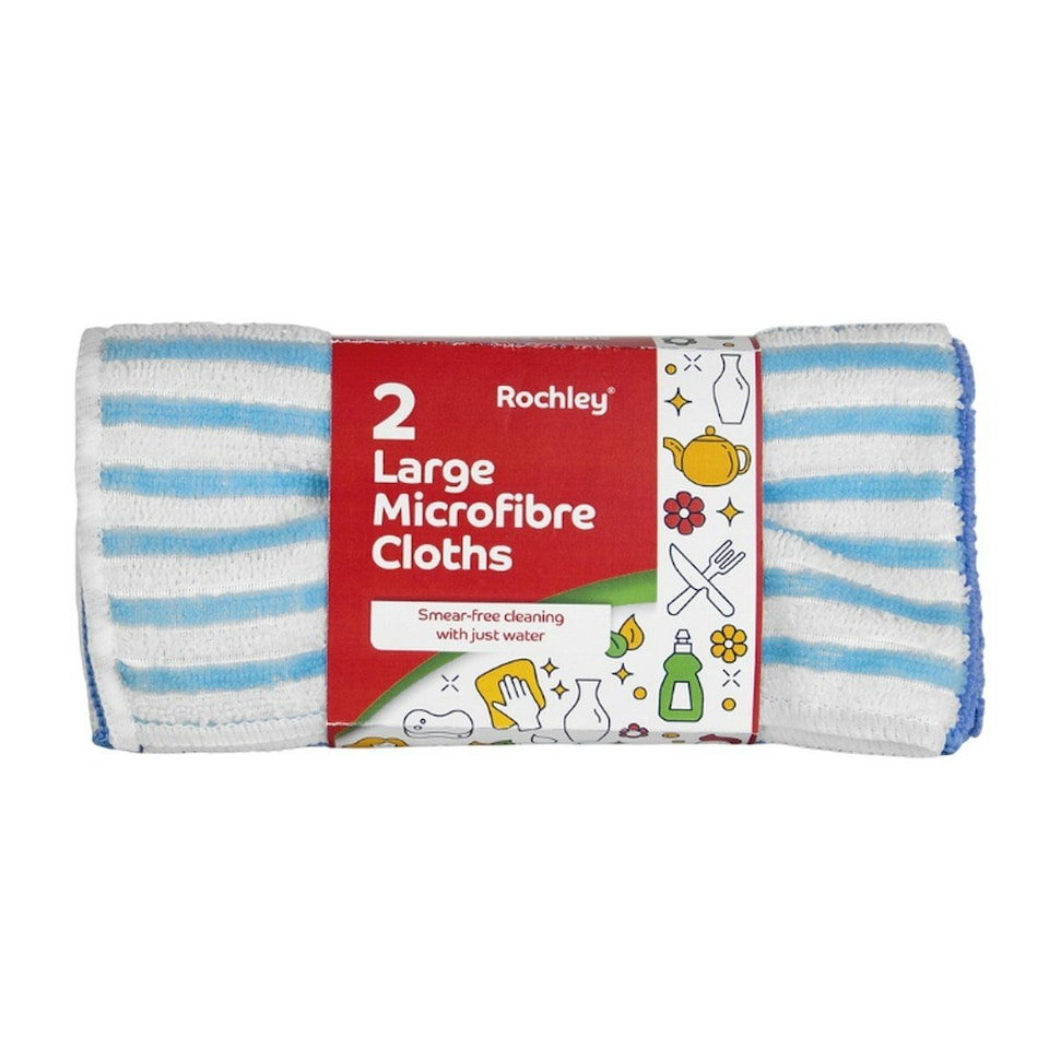 Wilsons Microfibre Cleaning Cloth 2pk - One Colour - One Size