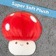 image 9 of Red Mushroom Mochi Soft Toy Cute Plushie Huggable Cuddly Plush 45cm Red