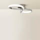 image 4 of ValueLights Infinity Chrome Swirl Integrated LED Ceiling Light | Chrome