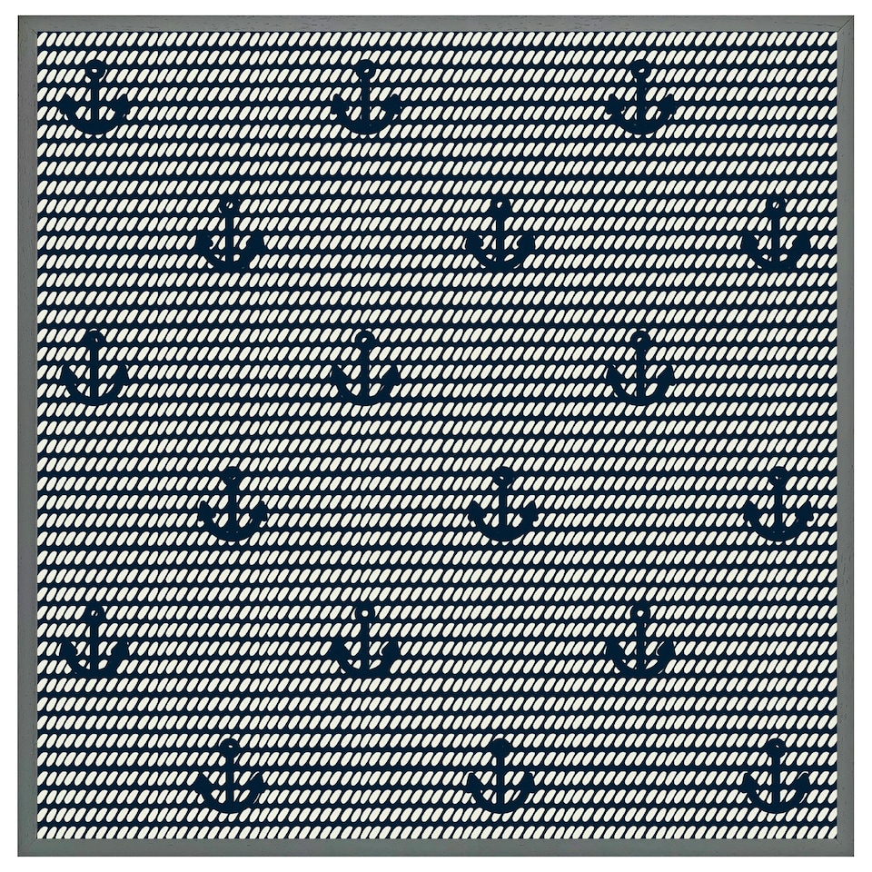 image 1 of Anchors on rope pattern (Picutre Frame) Brown | XL