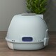 image 8 of PawHut Futuristic Capsule-Shaped Cat Litter Box w/ 2 Doors Scoop Drawer Blue