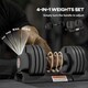 image 3 of SPORTNOW 4-in-1 Adjustable Dumbbells, Weights Set, 6kg, 11kg, 16kg, 20kg