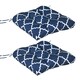 image 6 of Outsunny Set of 2 Chair Cushions Seat Pads w/ Ties Blue for Garden Chairs Blue Blue | Blue