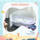 image 8 of ZONEKIZ Foldable Baby Bathtub w/ Non-Slip Support Legs, Cushion Pad - Purple