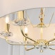 image 4 of Nixon 6 Light Multi Arm Ceiling Pendant Brass, E14
