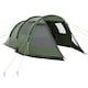 image 1 of Outsunny 3-4 Persons Tunnel Tent, Two Room Camping Tent w/ Windows, Black