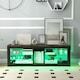 image 5 of COSTWAY TV Stand LED Light for 65 Inch Modern Media Console Table Shelves