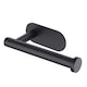 image 1 of Living and Home Modern Wall Mounted Stainless Steel Toilet Paper Roll Holder, Black