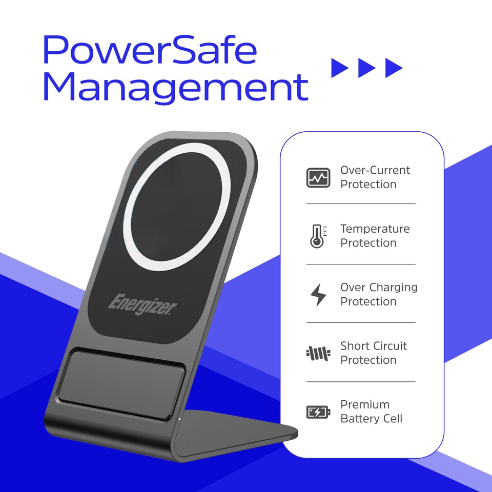 image 1 of Energizer WCP109 15W QI Wireless Stand Black