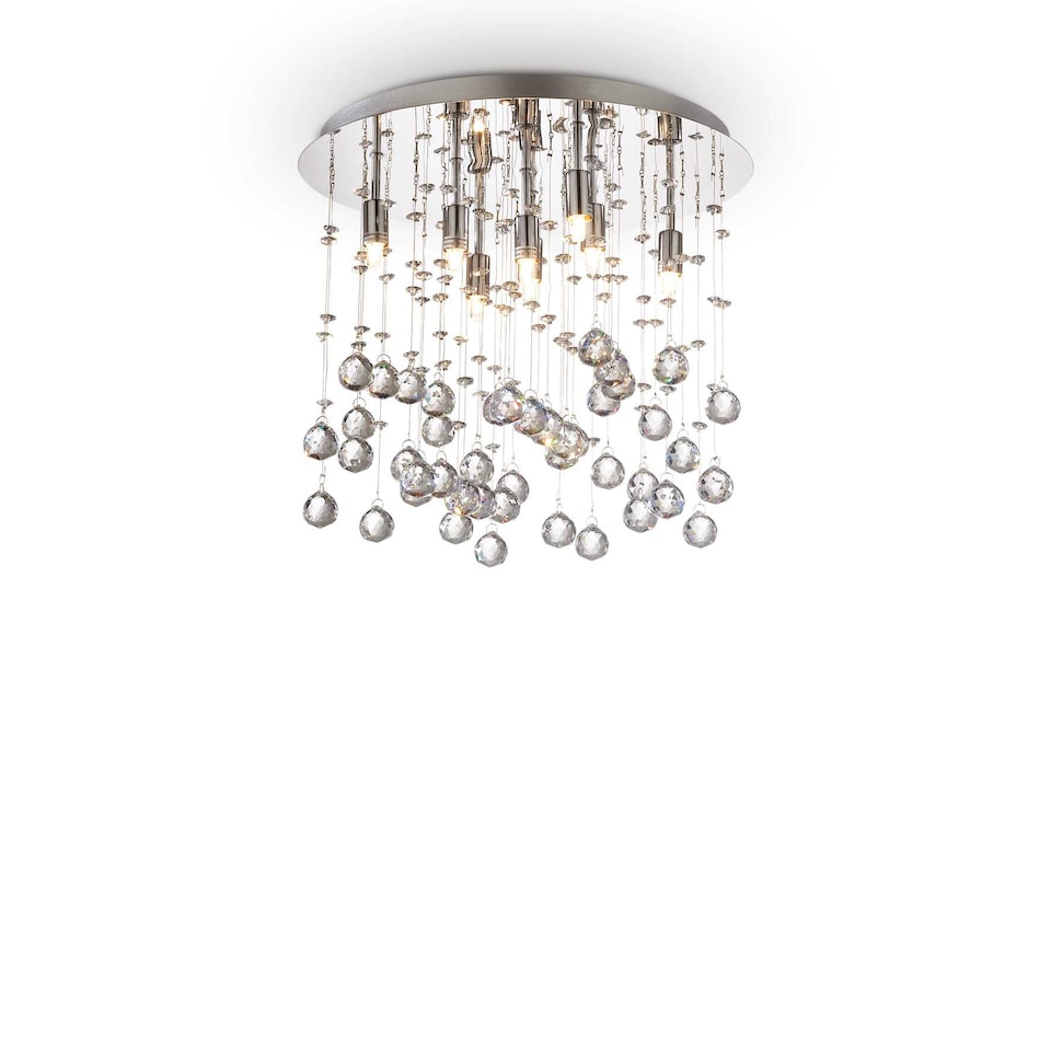 Moonlight  8 Light  Medium Ceiling Pendant Chrome, G9