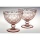 image 2 of Fleur Set Of Two Pink Glass Sundae Dishes