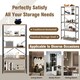 image 9 of COSTWAY 5-Tier Bookshelf Wood Bookcase Display Rack Grey Grey
