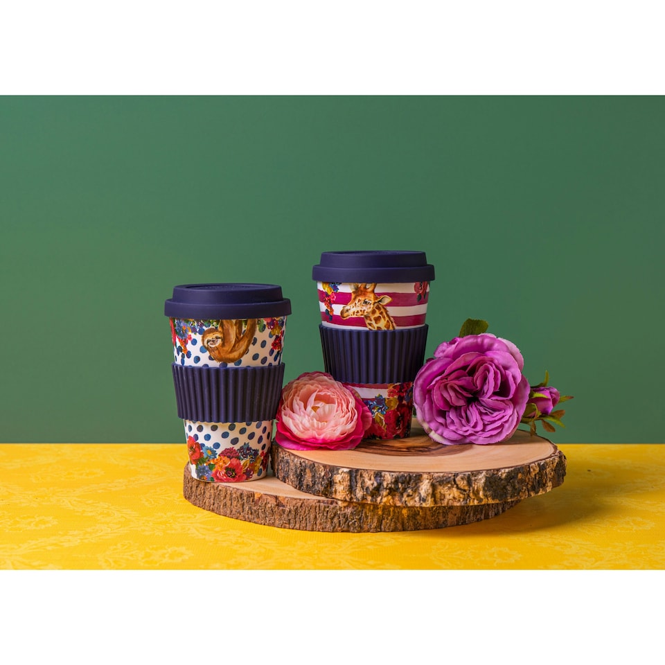 image 1 of Mikasa Wild at Heart Sloth Travel Mug, 370ml Multi