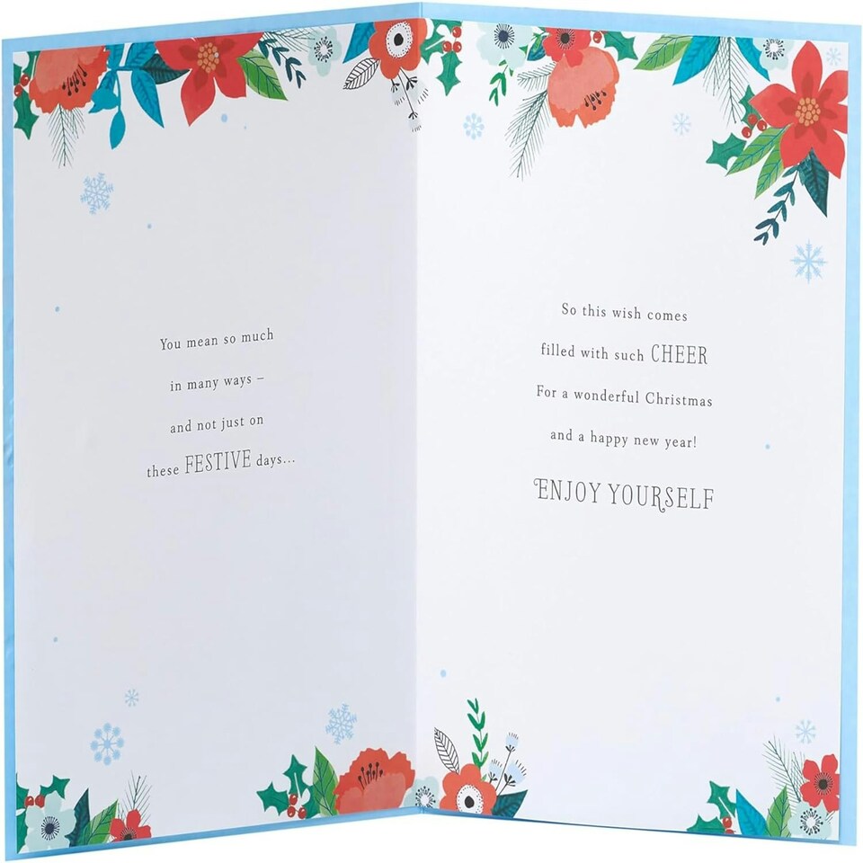 image 1 of Floral Design Friend Christmas Card