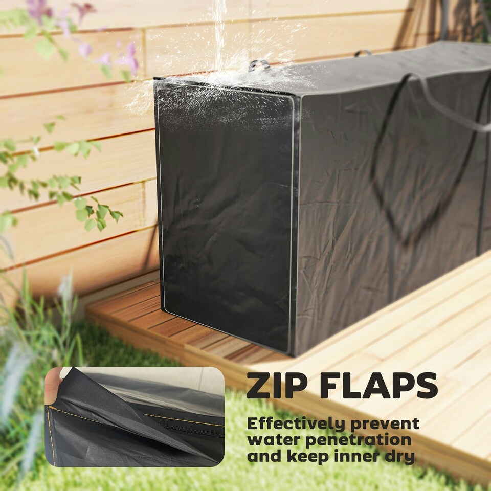 image 1 of Outsunny 720 L Garden Furniture Cushion Storage Bag, 600D Oxford Fabric