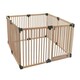 image 4 of Bettacare Wooden Dog Pen, 160cm x 160cm, Natural Wood, 76cm High, Dog Pen for Pets Dogs and Puppy, Dog Playpen Cream