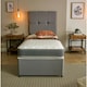 image 4 of 7-Inch Hybrid Sprung Mattress - Soft Firmness Deep Quilted Sleep Surface | Grey | Small Single