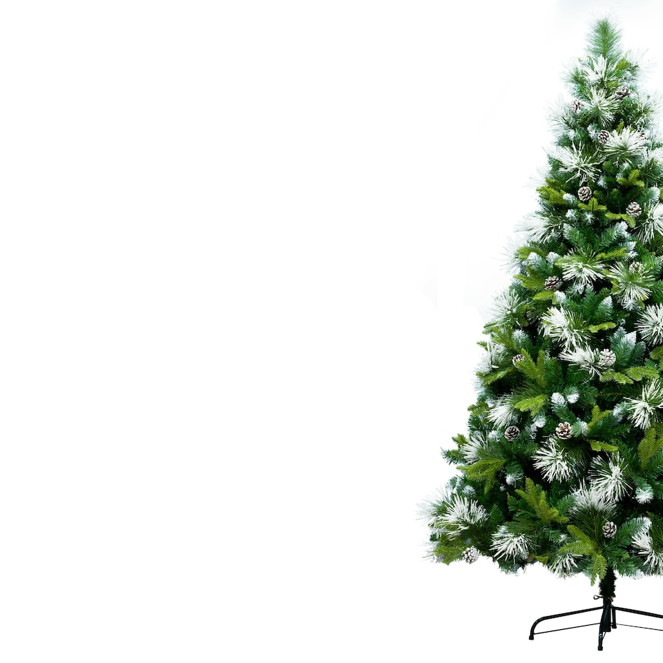 image 1 of Christmas Tree World  9ft/270cm Snowy Scots Pine Christmas Tree