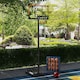 image 2 of SPORTNOW Basketball Backboard Hoop Net Set System with Wheels, 182-213cm - Black