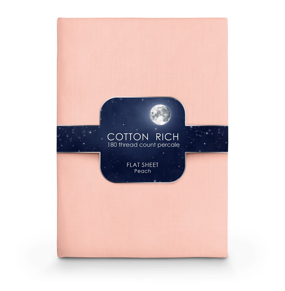 Velosso Cotton Rich Pecale Plain Dyed Valance Sheet