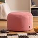 image 1 of Icon Gaming Performance Mesh Round Footstool Bean Bag, Pink
