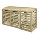 image 7 of Rowlinson Timber Double Bin Store With Single Box Store Brown