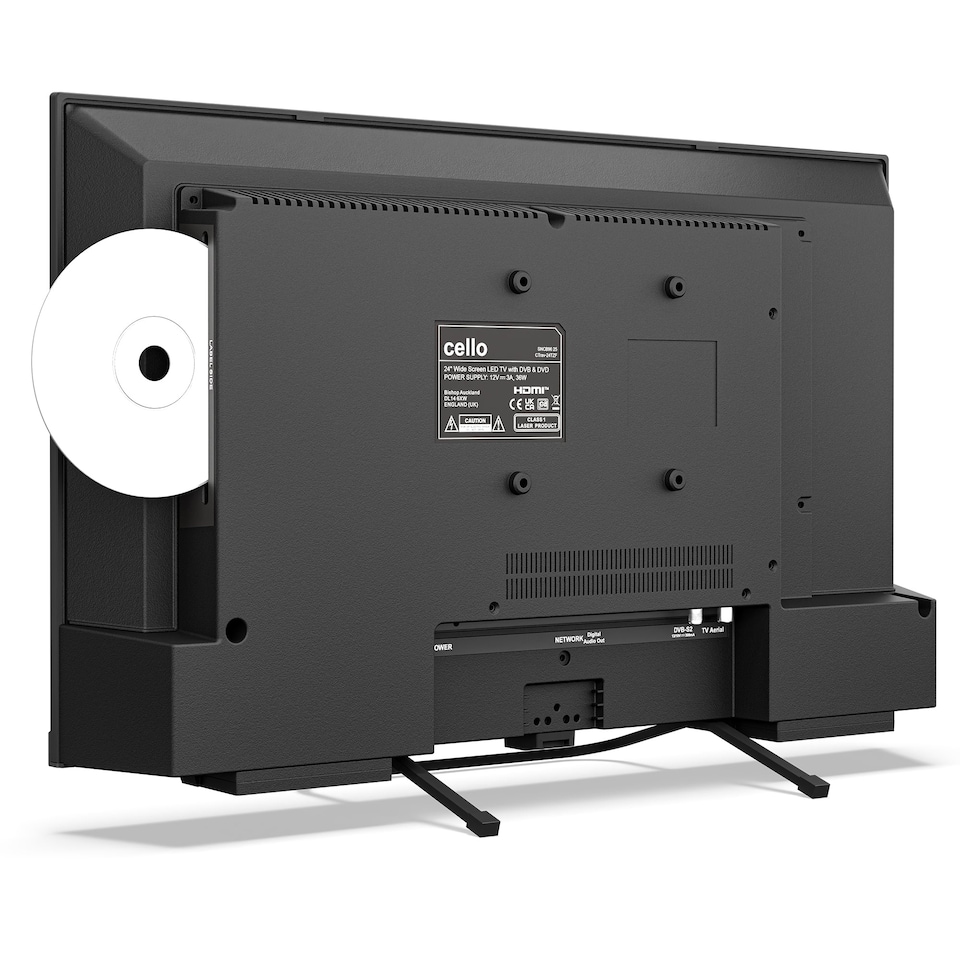 image 1 of Cello 24 inch Smart Samsung Plus 12-Volt Traveller TV with Pitch Perfect Speakers | Black | Black | 24" | 1