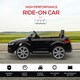 image 5 of HOMCOM 12V Battery Licensed Audi TT RS Ride-On Car w/ Headlight, Black