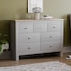 image 1 of Vida Designs Arlington 7 Drawer Chest of Drawers Shaker Bedroom Storage, Grey & Oak