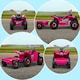 image 8 of HOMCOM Electric Quad Bike, 6V Kids Ride On All-Terrain with Back Trailer for Ages 18-36 Months - Pink