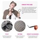 image 2 of Victorian Detective Costume with Pipe & Magnifying Glass Brown | M