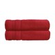 image 1 of Luxury Zero Twist Egyptian Cotton Bath Towels 70 x 120cm - Pack of 2 Red | Cranberry | Bath towel