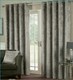 image 3 of Crushed Velvet Eyelet Curtains - Charcoal - 116 cm x 229 cm | Grey