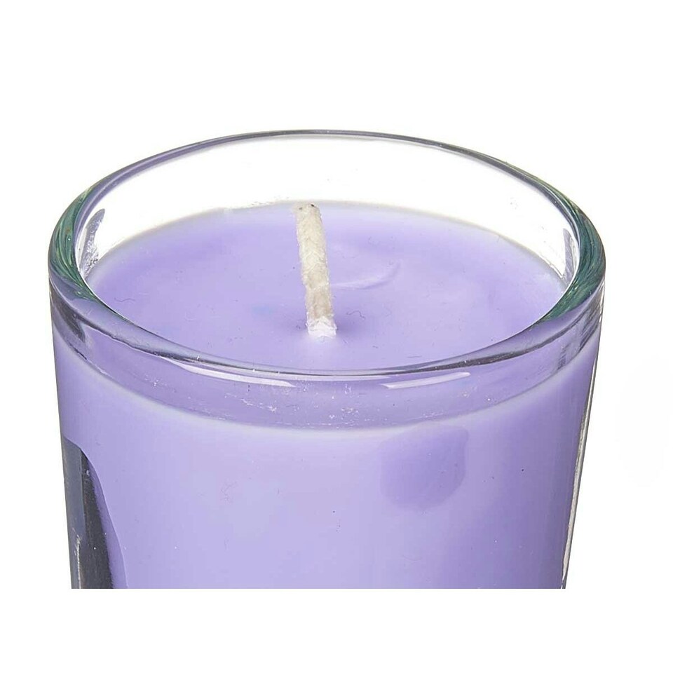 image 1 of Scented Candle Set Acorde 48-B-AR Lavendar Glass (12 Units) N/A