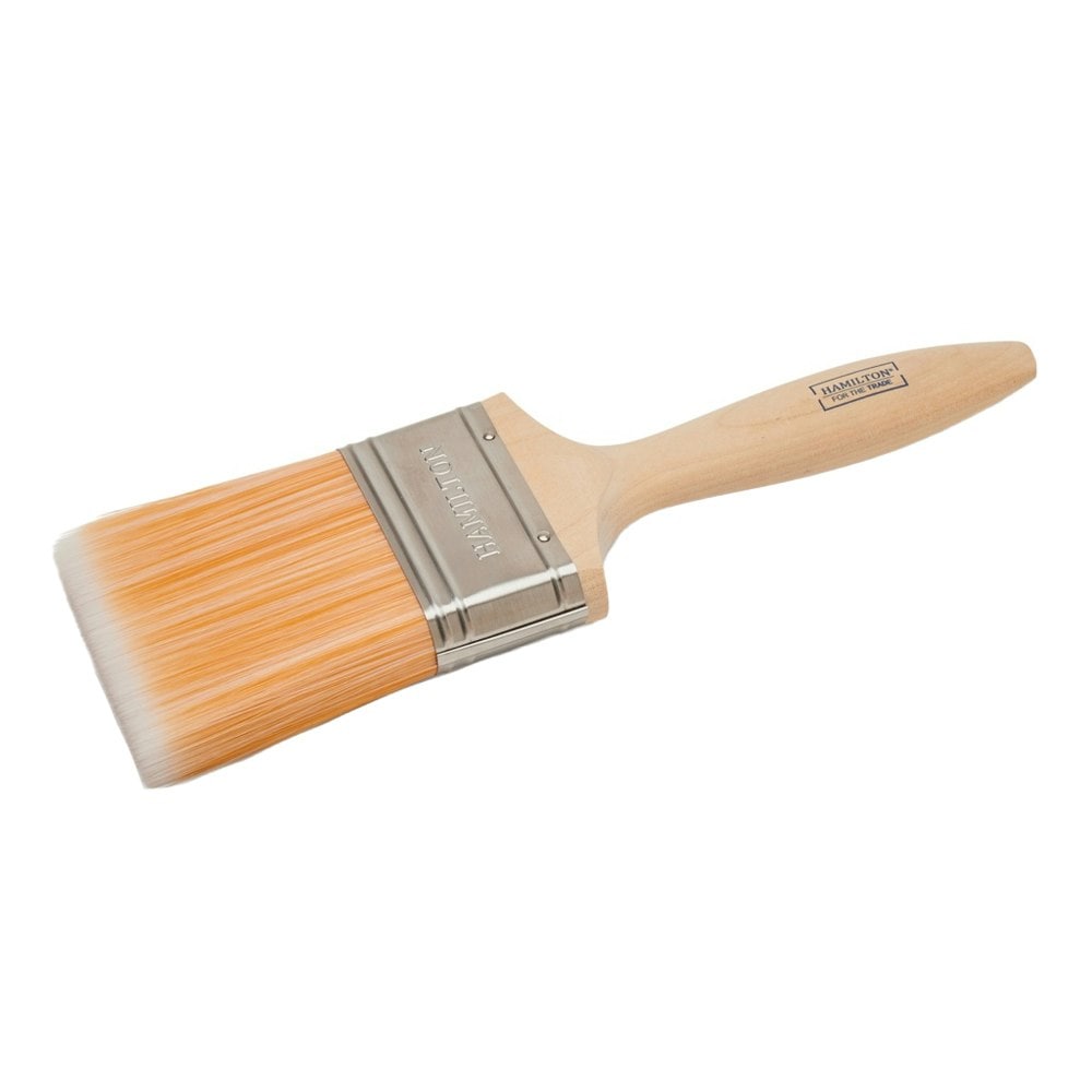 Hamilton For The Trade Flat Paint Brush - Wood - One Size