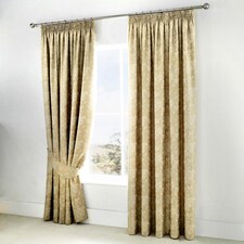 D & D Jasmine Pencil Pleat Curtains Champagne