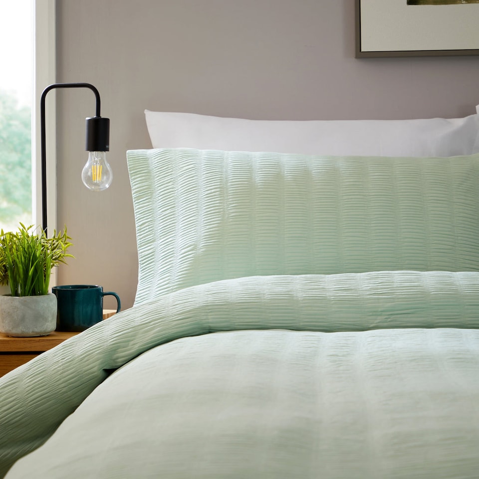 image 1 of Belgravia Duvet Set in Sage Green - King | Green | Sage Green | King