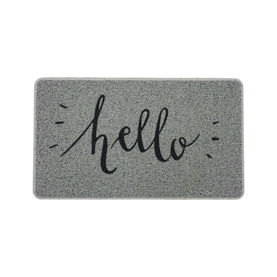image 1 of Hello Print PVC Spaghetti Looper Door Mat - 75x44cm