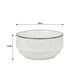 image 4 of 16pc Stackable Black Rim Dinner Set