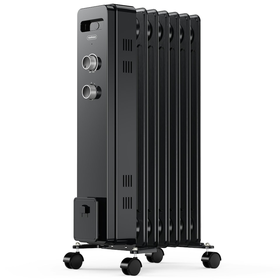 image 1 of VonHaus Oil Filled Radiator 7 Fin Portable Electric Heater