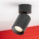 image 2 of CGC AXE Black Round Surface Mount Spotlight Adjustable Head GU10 Ceiling Downlight Black