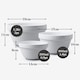 image 9 of Wm Bartleet & Sons Porcelain Pudding Basin, Set of 3 White