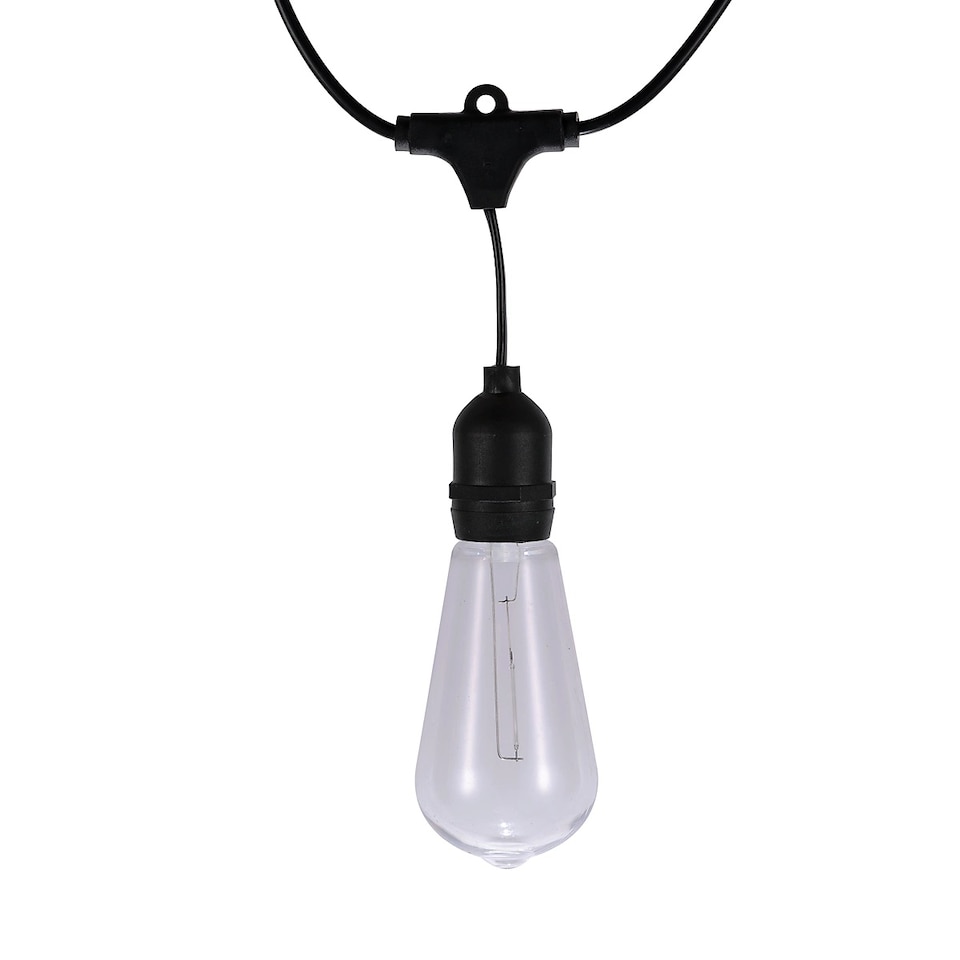 image 1 of TCP LED Festoon Lights,  10M Multi Coloured Outdoor & Indoor Lighting, ST64 E27 RGB Mains Powered