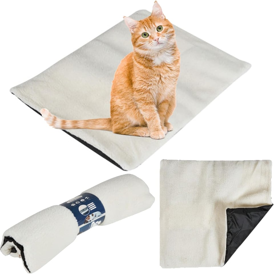 image 1 of 2 x Self Heating Snug Thermal Fleece Mats Pet Blanket