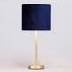 image 3 of BHS Velvet Table Lamp, Navy