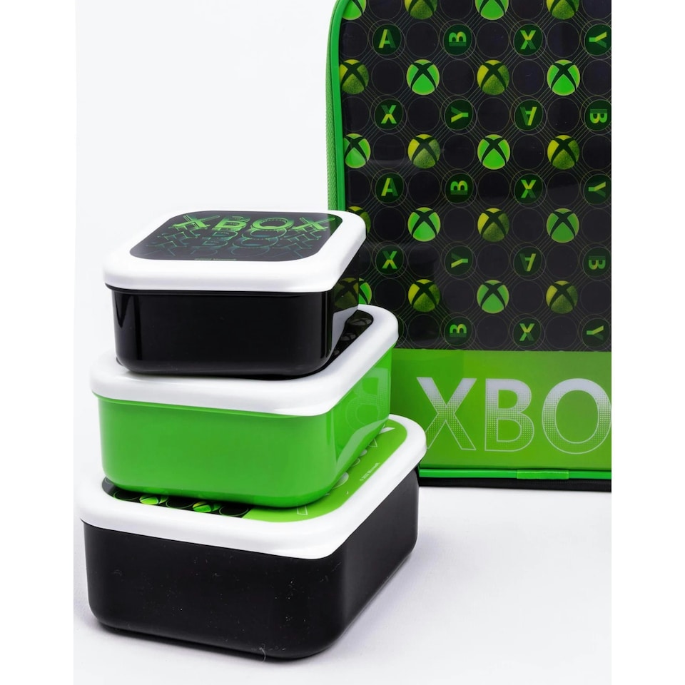 image 1 of Xbox Lunch Bag and Bottle (Pack of 5) - Black/Green - One Size