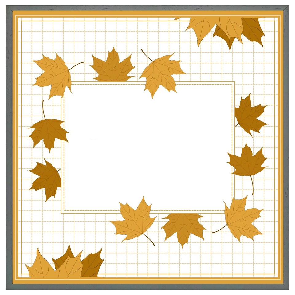 image 1 of Golden autumn (Picture Frame) White | L