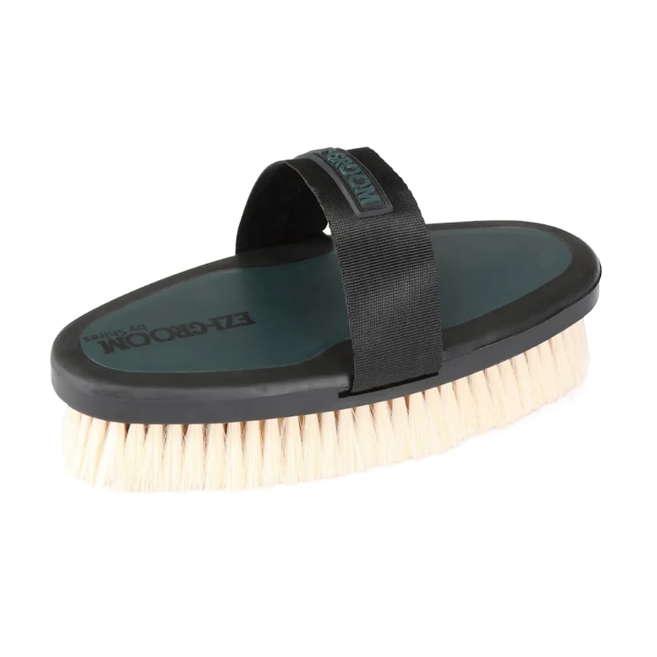 Ezi-Groom Horse Body Brush | Green | Forest | 200mm x 25mm | 1